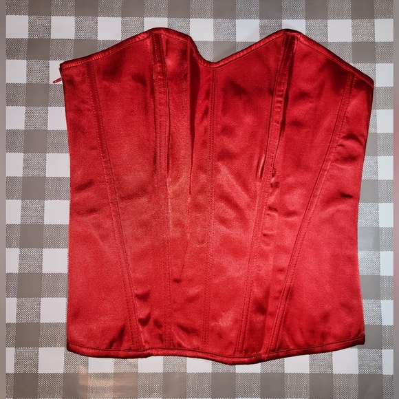 ‼️SOLD‼️Red Costume Corset Top - Picture 4 of 6